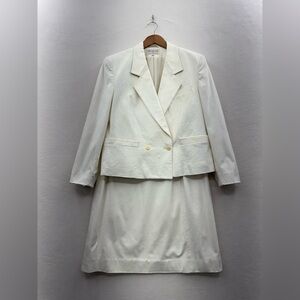 Glorasuede By Domino Imports Women’s 14 Skirt Suit 2 Piece Blazer Skirt Vintage